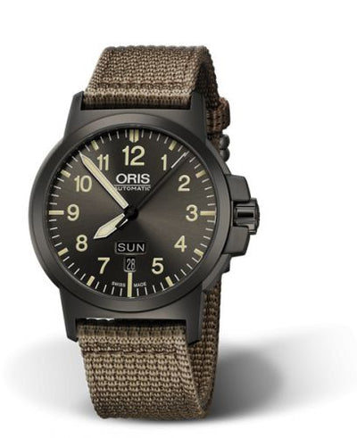 Watch Winder for watch Oris BC3 BC3 Advanced Day Date DLC / Grey / Fabric