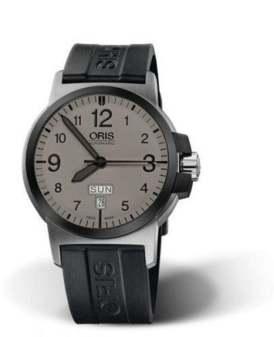 Watch Winder for watch Oris BC3 BC3 Advanced Day Date Stainless Steel - DLC / Grey / Rubber