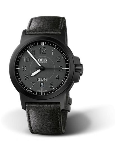 Watch Winder for watch Oris BC3 BC3 Advanced Day Date DLC / Black / Leather