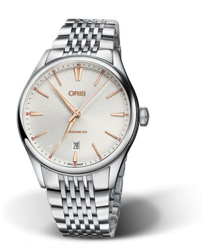 Watch Winder for watch Oris Artelier Artelier Chronometer Date 40 Stainless Steel / Silver / Bracelet
