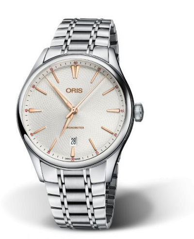 Watch Winder for watch Oris Artelier Artelier Chronometer Date 40 Stainless Steel / Silver / Bracelet