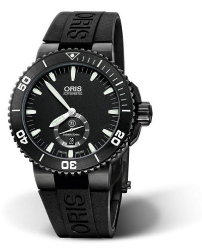 Watch Winder for watch Oris Aquis Aquis Titan Small Second - Date Titanium - DLC / Black / Rubber