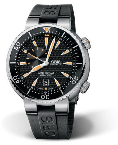 Watch Winder for watch Oris Divers Divers Small Second - Date Stainless Steel / Black / Rubber