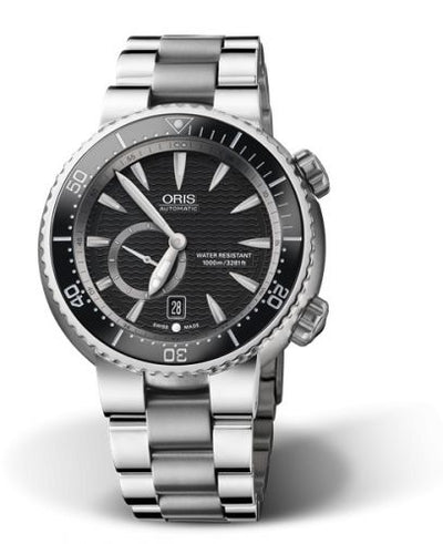 Watch Winder for watch Oris Divers Divers Titan C Small Second - Date 47 Stainless Steel / Black / Bracelet