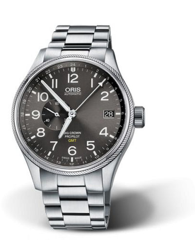 Watch Winder for watch Oris ProPilot Big Crown ProPilot GMT Stainless Steel / Grey / Bracelet