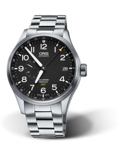 Watch Winder for watch Oris ProPilot Big Crown ProPilot GMT Stainless Steel / Black / Bracelet