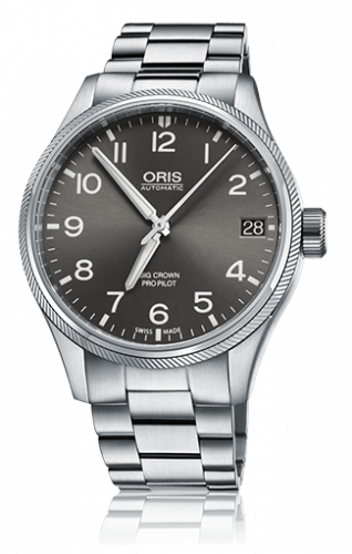Watch Winder for watch Oris ProPilot Big Crown ProPilot Big Date Stainless Steel / Grey / Bracelet