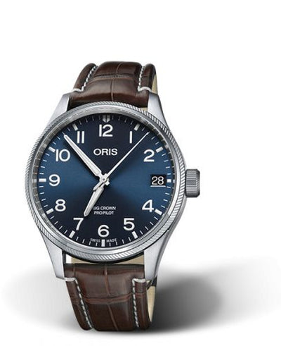 Watch Winder for watch Oris ProPilot Big Crown ProPilot Big Date Stainless Steel / Blue