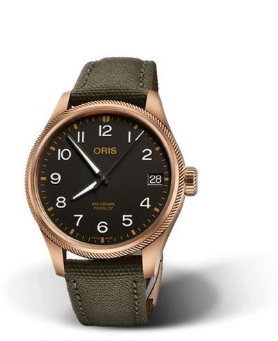 Watch Winder for watch Oris ProPilot Big Crown ProPilot Big Date Bronze / Black / Fabric