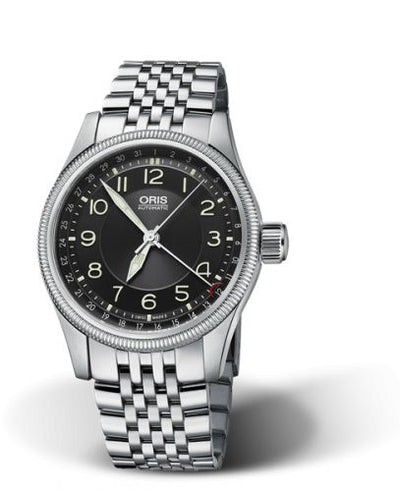 Watch Winder for watch Oris Big Crown Big Crown Pointer Date 40 Stainless Steel / Black / Bracelet