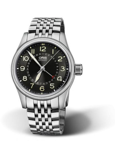 Watch Winder for watch Oris Big Crown Big Crown Pointer Date 40 Stainless Steel / Black / Bracelet