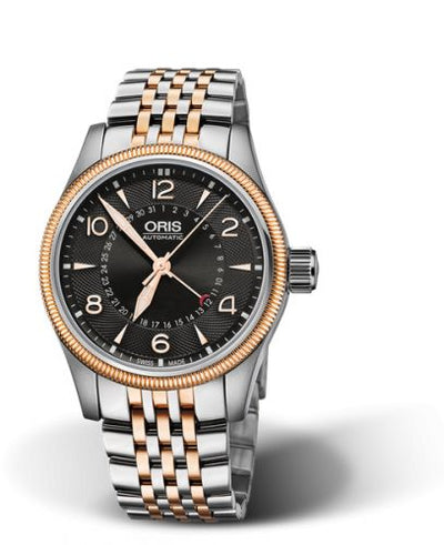 Watch Winder for watch Oris Big Crown Big Crown Pointer Date 40 Stainless Steel - Rose Gold / Black / Bracelet