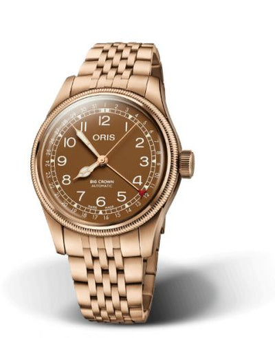 Watch Winder for watch Oris Big Crown Big Crown Original Pointer Date 40 Bronze / Brown / Bracelet