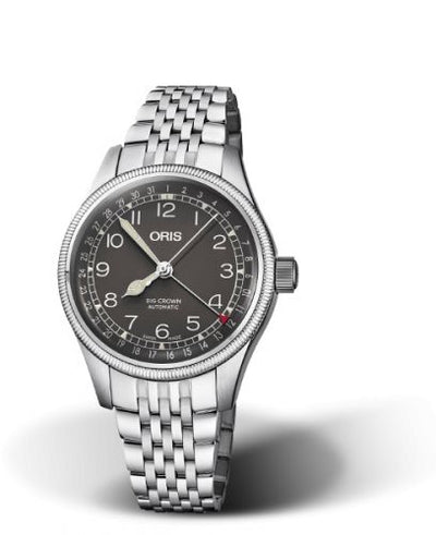 Watch Winder for watch Oris Big Crown Big Crown Pointer Date 36 Stainless Steel / Black / Bracelet