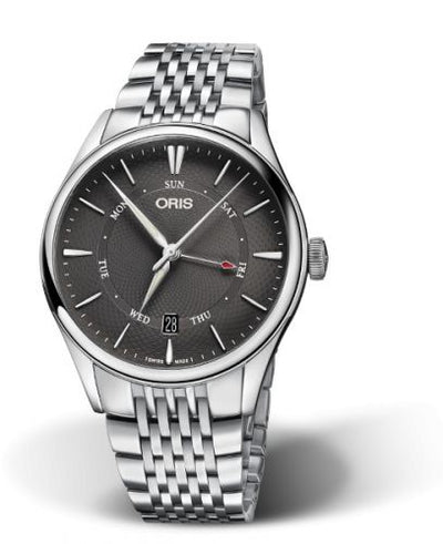 Watch Winder for watch Oris Artelier Artelier Pointer Day Date 40 Stainless Steel / Grey / Bracelet