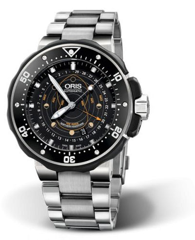 Watch Winder for watch Oris ProDiver ProDiver Pointer Moon Titanium / Black / Bracelet