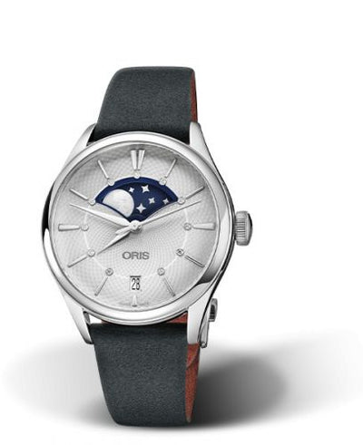 Watch Winder for watch Oris Artelier Artelier Grande Lune Date 36 Stainless Steel / Silver