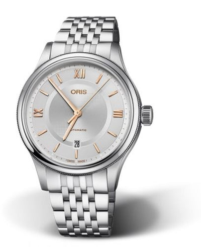 Watch Winder for watch Oris Classic Classic Date 42 Stainless Steel / Silver / Bracelet