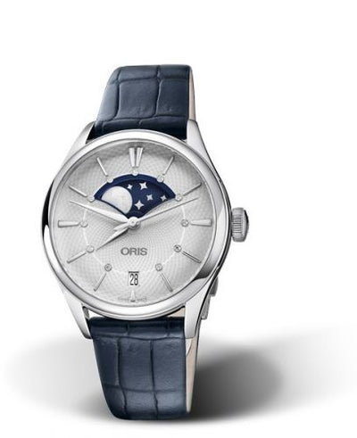 Watch Winder for watch Oris Artelier Artelier Grande Lune Date 36 Stainless Steel / Silver