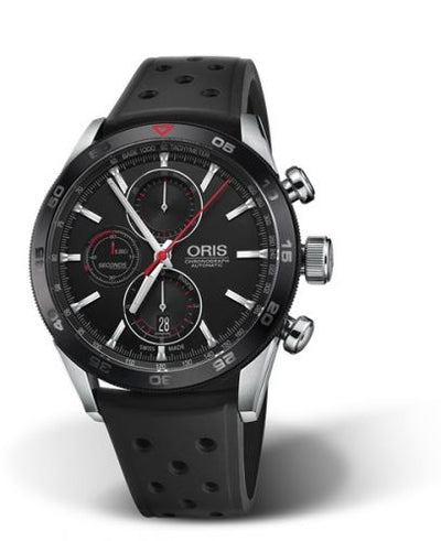 Watch Winder for watch Oris Artix GT Artix GT Chronograph Stainless Steel - Ceramic / Black / Rubber