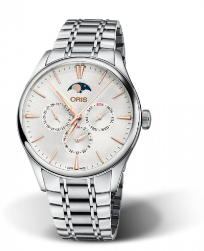 Watch Winder for watch Oris Artelier Artelier Complication 40 Stainless Steel / Silver / Bracelet