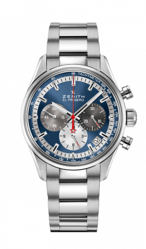 Watch Winder for watch Zenith El Primero El Primero Chronomaster 38 Stainless Steel / Blue / Bracelet