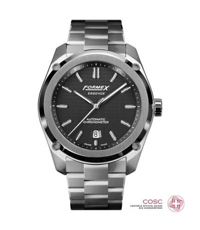 Remontoir à montres pour montre Formex Essence Essence Automatic Chronometer Noire / Bracelet