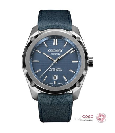 Remontoir à montres pour montre Formex Essence Essence Automatic Chronometer Bleu / Calf
