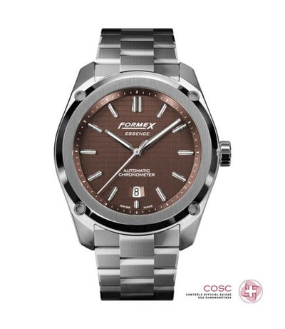 Remontoir à montres pour montre Formex Essence Essence Automatic Chronometer Marron / Bracelet