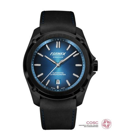 Remontoir à montres pour montre Formex Essence Essence Leggera Automatic Chronometer Electric Bleu / Calf