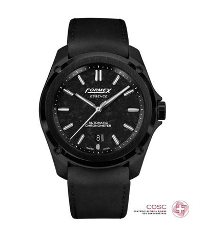 Remontoir à montres pour montre Formex Essence Essence Leggera Automatic Chronometer Forged Carbon / Calf