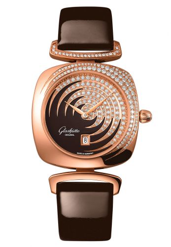 Uhrenbeweger für Uhr Glashütte Original Pavonina Pavonina Date Red Gold / Diamond / Cold Enamel Brown / Calf
