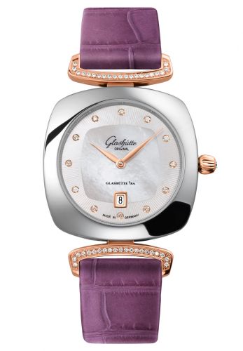 Uhrenbeweger für Uhr Glashütte Original Pavonina Pavonina Date Stainless Steel / Red Gold / Diamond / MOP / Alligator
