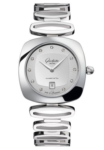 Uhrenbeweger für Uhr Glashütte Original Pavonina Pavonina Date Stainless Steel / Silver / Bracelet