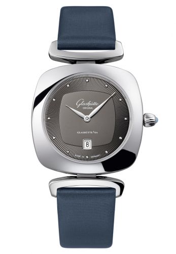 Uhrenbeweger für Uhr Glashütte Original Pavonina Pavonina Date Stainless Steel / Grey / Calf / Folding