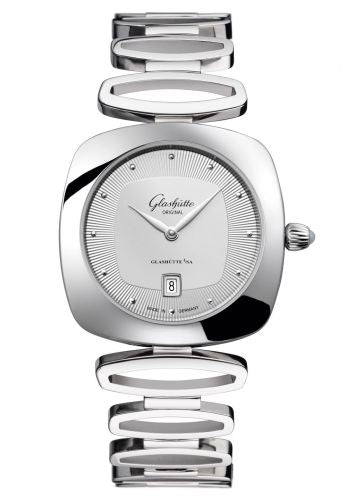 Uhrenbeweger für Uhr Glashütte Original Pavonina Pavonina Date Stainless Steel / Silver / Bracelet