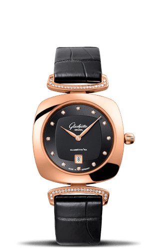 Uhrenbeweger für Uhr Glashütte Original Pavonina Pavonina Date Red Gold / Diamond / Black / Alligator