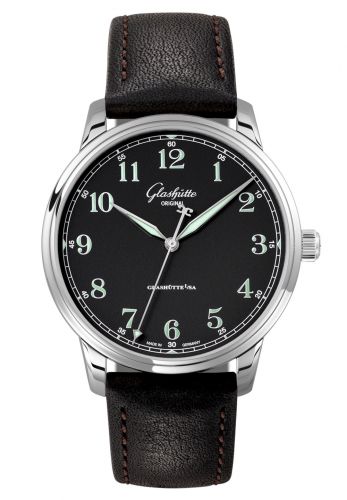 Uhrenbeweger für Uhr Glashütte Original Senator Senator Excellence Stainless Steel / Black / Calf / Folding