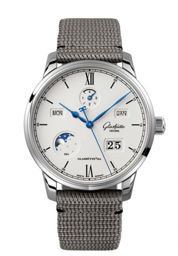 Uhrenbeweger für Uhr Glashütte Original Senator Senator Perpetual Calendar Stainless Steel / Silver / Synthetic