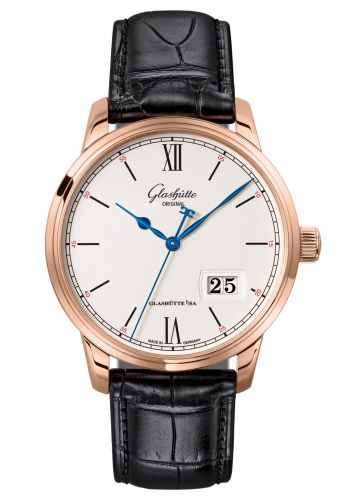 Uhrenbeweger für Uhr Glashütte Original Senator Senator Excellence Panorama Date Red Gold / Silver / Alligator / Folding