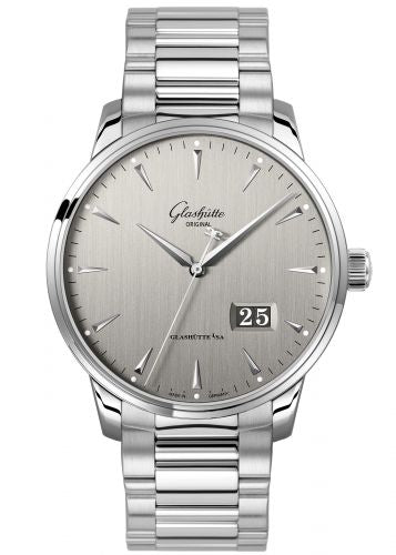 Uhrenbeweger für Uhr Glashütte Original Senator Senator Excellence Panorama Date Stainless Steel / Grey / Bracelet
