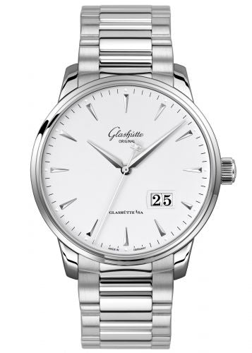 Uhrenbeweger für Uhr Glashütte Original Senator Senator Excellence Panorama Date Stainless Steel / Silver / Bracelet