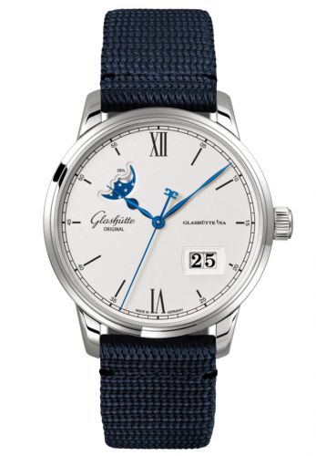 Uhrenbeweger für Uhr Glashütte Original Senator Senator Excellence Panorama Date Moonphase Stainless Steel / Silver / Synthetic