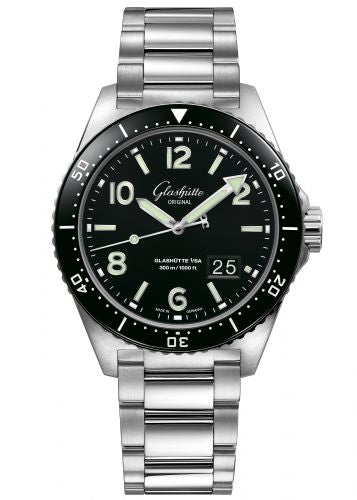 Uhrenbeweger für Uhr Glashütte Original SeaQ SeaQ Panorama Date Stainless Steel / Black / Bracelet