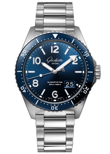 Uhrenbeweger für Uhr Glashütte Original SeaQ SeaQ Panorama Date Stainless Steel / Blue / Bracelet