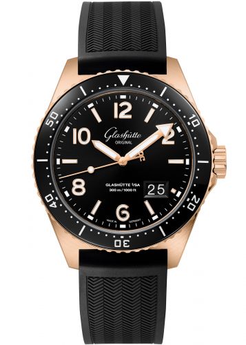 Uhrenbeweger für Uhr Glashütte Original SeaQ SeaQ Panorama Date Red Gold / Black / Rubber / Folding