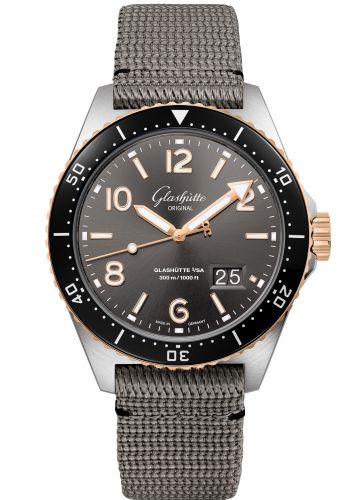 Uhrenbeweger für Uhr Glashütte Original SeaQ SeaQ Panorama Date Stainless Steel / Red Gold / Grey / Textile / Pin