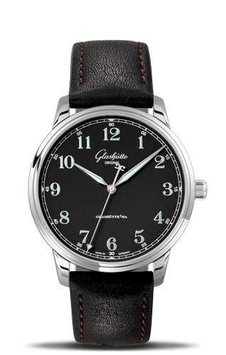 Uhrenbeweger für Uhr Glashütte Original Senator Senator Excellence Stainless Steel / Black / Calf / Pin