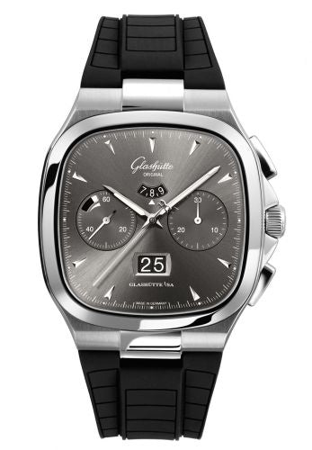 Uhrenbeweger für Uhr Glashütte Original Seventies Seventies Chronograph Panorama Date Ruthenium / Rubber / Folding