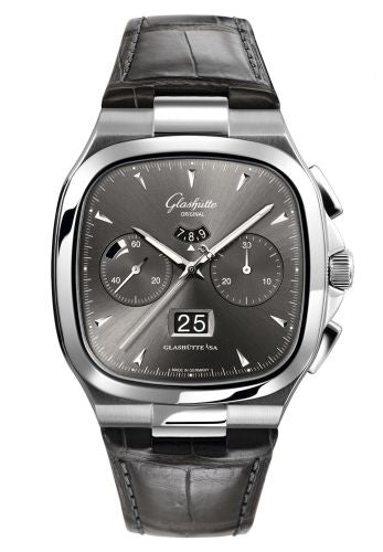 Uhrenbeweger für Uhr Glashütte Original Seventies Seventies Chronograph Panorama Date Ruthenium / Alligator / Folding